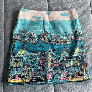 Venice Print Skirt